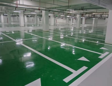 新余新余小区停车场标线